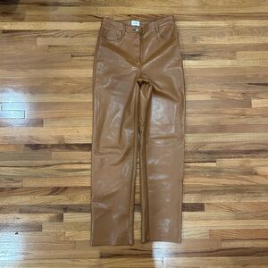 Aritzia Wilfred Vegan Leather Pants